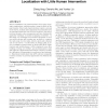 Locating in fingerprint space: wireless indoor localization with little human intervention
