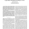 Logic-Based Distributed Routing for NoCs