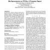 Making visible the thermal behaviour of embedded microprocessors on FPGAs: a progress report