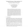 Managing Performance of Aging Applications Via Synchronized Replica Rejuvenation