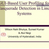 Masquerade Detection Based Upon GUI User Profiling in Linux Systems