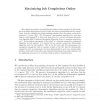 Maximizing Job Completions Online