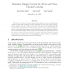 Maximum Margin Coresets for Active and Noise Tolerant Learning