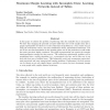 Maximum Margin Learning with Incomplete Data: Learning Networks instead of Tables