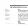 Measuring multiple components of emotions in interactive contexts