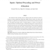 MIMO Gaussian channels with arbitrary inputs: optimal precoding and power allocation