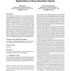 Mining linguistic cues for query expansion: applications to drug interaction search