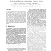 Multi-channel Jamming Attacks using Cognitive Radios