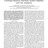 Mutual Information of MIMO Transmission over Correlated Channels with Finite Symbol Alphabets and Link Adaptation