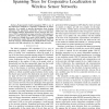 Nonparametric Belief Propagation Based on Spanning Trees for Cooperative Localization in Wireless Sensor Networks