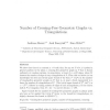 Number of Crossing-Free Geometric Graphs vs. Triangulations