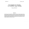 On Comparing Two Scenarios for Probabilistic Image Modelling