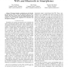 On power and throughput tradeoffs of WiFi and Bluetooth in smartphones