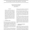 On reasoning in networks with qualitative uncertainty