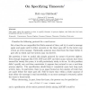 On Specifying Timeouts