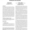 On the communication requirements of verifying the VCG outcome