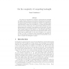 On the Complexity of Computing Treelength
