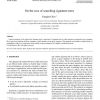 On the cost of searching signature trees