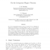 On the Livingstone-Wagner Theorem