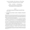 On the Probability of the Existence of Fixed-Size Components in Random Geometric Graphs