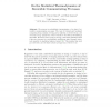 On the Statistical Thermodynamics of Reversible Communicating Processes