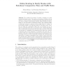 Online Routing in Faulty Meshes with Sub-linear Comparative Time and Traffic Ratio