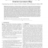 Optimal Surface Parameterization Using Inverse Curvature Map