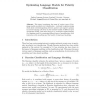 Optimizing Language Models for Polarity Classification