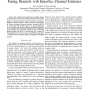 Optimum Detection of Binary Signals in Rayleigh Fading Channels with Imperfect Channel Estimates