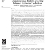 Organizational factors affecting Internet technology adoption