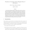Paradoxes in Learning and the Marginal Value of Information