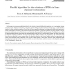 Parallel algorithm for the solutions of PDEs in linux clustered workstations