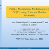 Parallel Montgomery Multiplication in GF(2k) Using Trinomial Residue Arithmetic