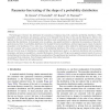 Parameter-free testing of the shape of a probability distribution