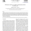 Performance analysis of a mobile communication network: the tandem case