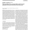 Phase transitions in the neuropercolation model of neural populations with mixed local and non-local interactions
