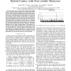 Power and performance of read-write aware Hybrid Caches with non-volatile memories