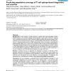 Predicting population coverage of T-cell epitope-based diagnostics and vaccines