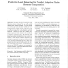 Predictive Load Balancing for Parallel Adaptive Finite Element Computation