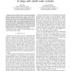 Probing strategies for distributed admission control in large and small scale systems