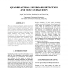 Quadrilateral Signboard Detection and Text Extraction
