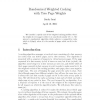 Randomized Weighted Caching with Two Page Weights