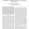 Rao-Blackwellized Particle Filtering for 6-DOF Estimation of Attitude and Position via GPS and Inertial Sensors