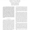 Real Time Visualization of Robot State with Mobile Virtual Reality