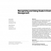 Recognizing and using goals in event management