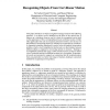 Recognizing Objects From Curvilinear Motion