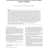 Recovering 3D architectural information from dense digital models of buildings