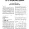 Reinforcement learning for DEC-MDPs with changing action sets and partially ordered dependencies