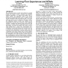 Relating research and teaching: learning from experiences and beliefs