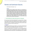 Remote Job Submission Security